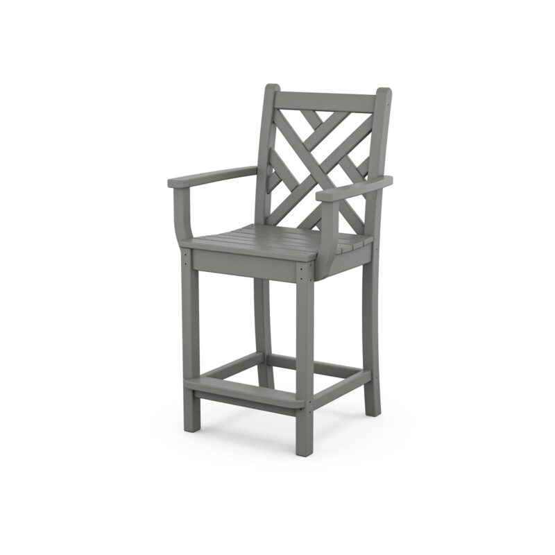 POLYWOOD Chippendale Counter Arm Chair