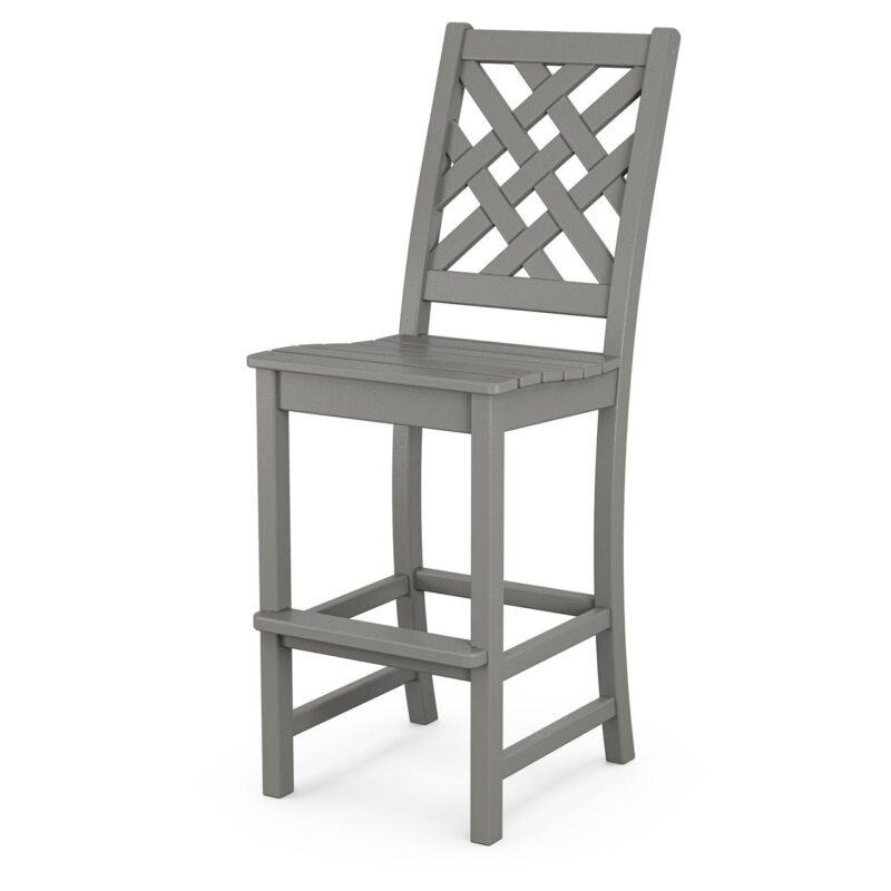 POLYWOOD Wovendale Bar Side Chair