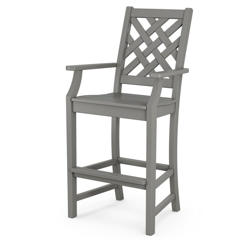 POLYWOOD Wovendale Bar Arm Chair