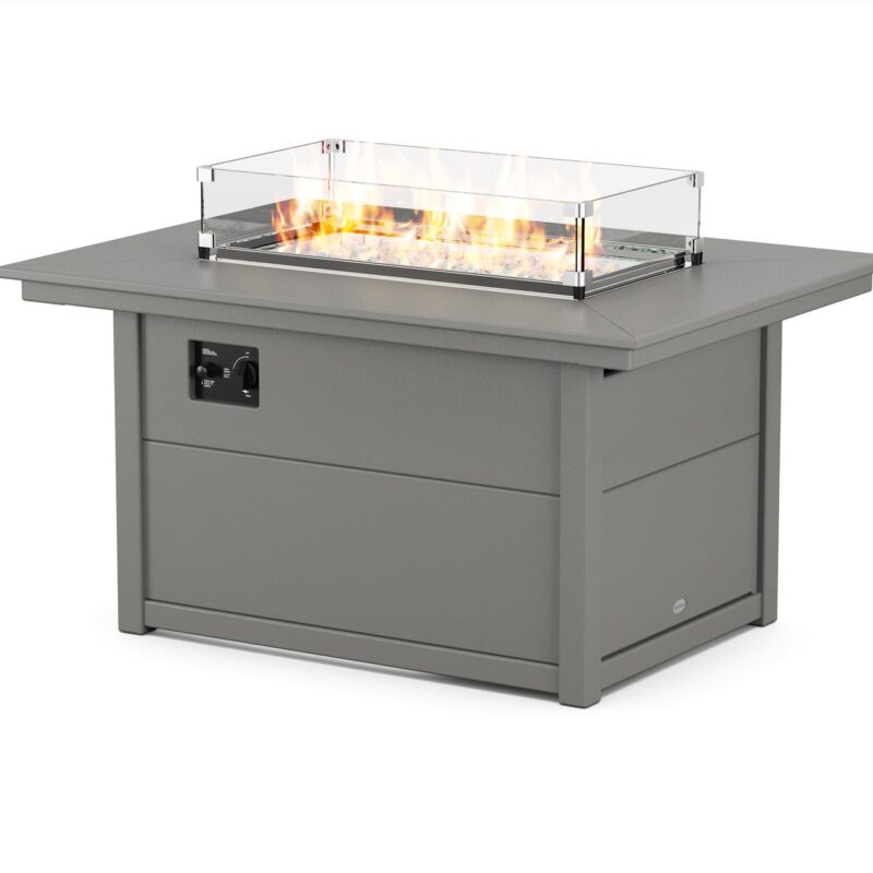 POLYWOOD Rectangle 34" X 46" Fire Pit Table