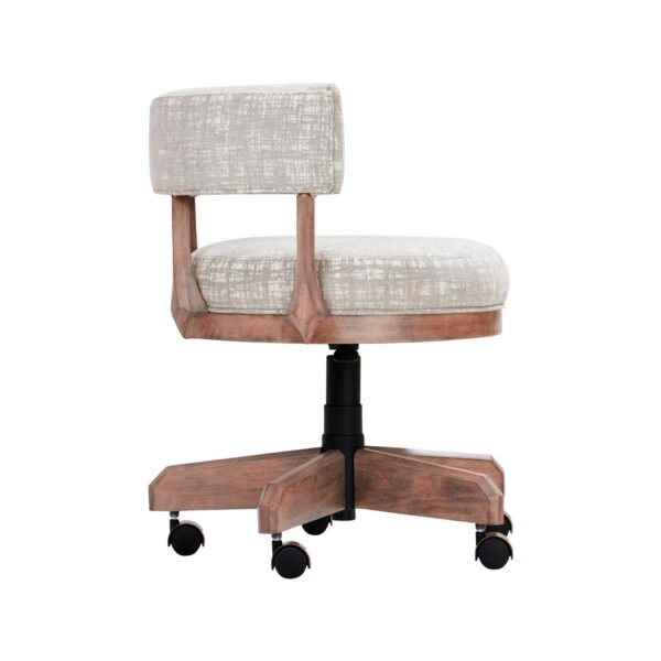 Darafeev Ace Maple Adjustable Swivel Vanity and Game Chair with Casters, view 2