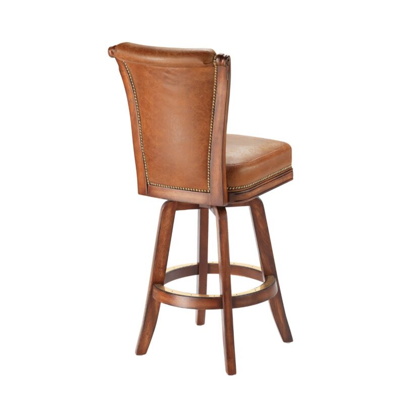 Darafeev Classic Oak Flexback Upholstered Swivel Bar Stool CLO-F, view 2