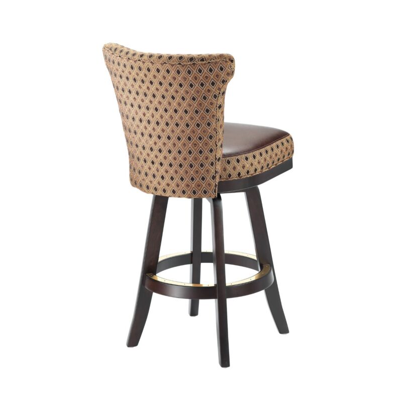 Darafeev Dara Maple Flexback Upholstered Swivel Bar Stool, view 2