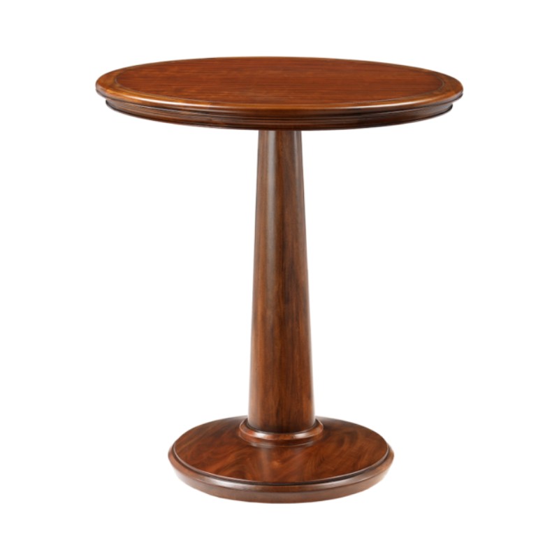 Darafeev Del Mar Tapered Base Round Pub Table, shown in San Simeon maple