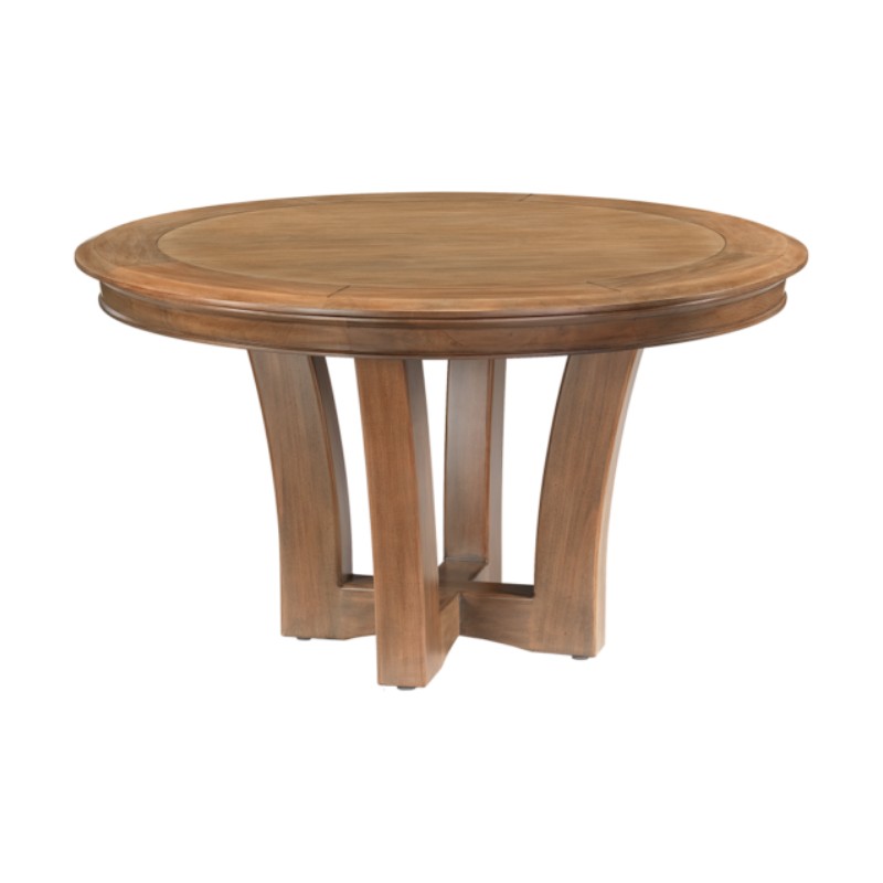 Darafeev Encore Round Convertible Poker Dining Table, shown in Rustic Pewter maple with ash felt