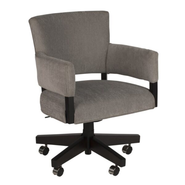 Darafeev Mod upholstered swivel game chair with arms and casters, four included in the Euclid set