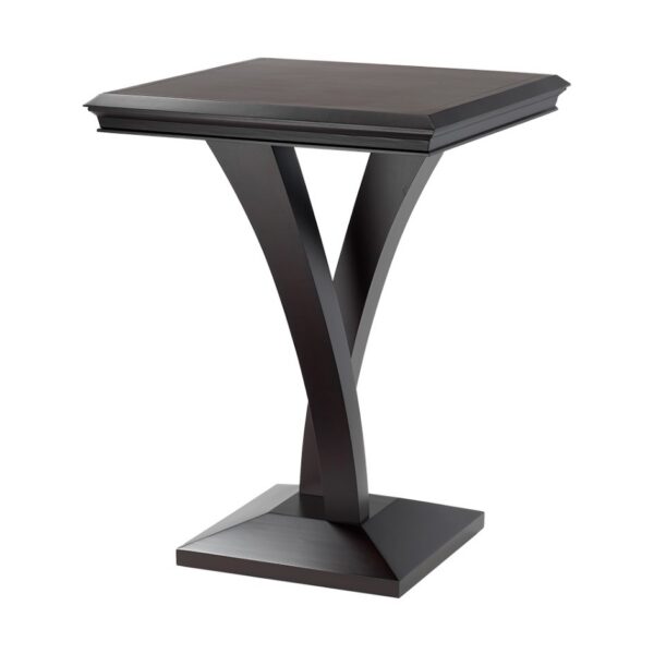 Darafeev Treviso square bar-height pub table with curved pedestal base included in the Treviso square pub table set