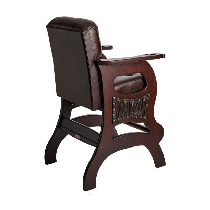 Darafeev Mann High-Back Maple Billiard Spectator Chair with Arms, view 2