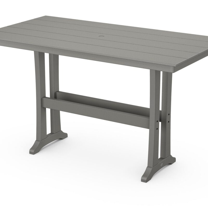 POLYWOOD Farmhouse Trestle 37" x 72" Bar Table