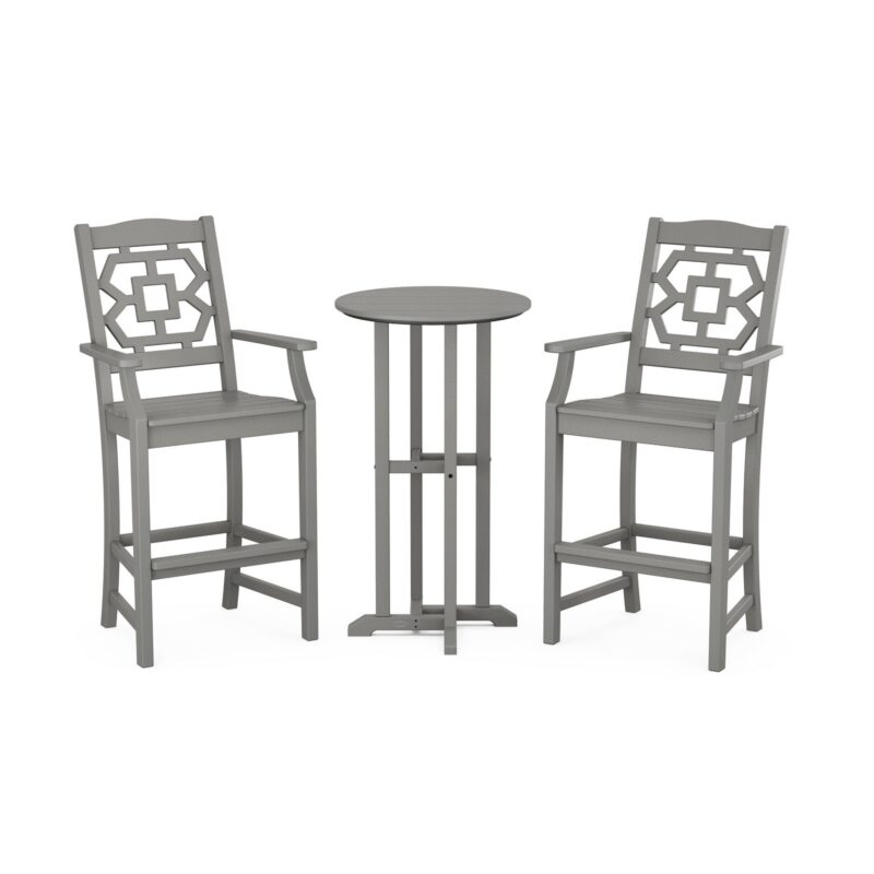 POLYWOOD Chinoiserie 3-Piece Farmhouse Bar Set