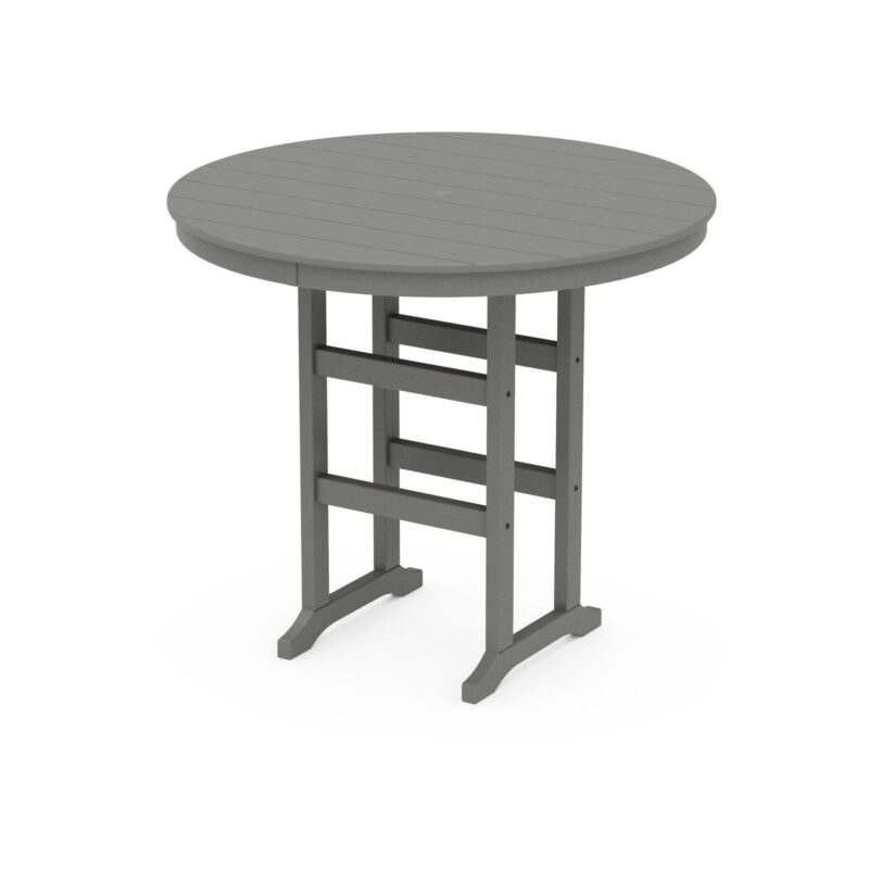 POLYWOOD 48" Round Farmhouse Bar Table