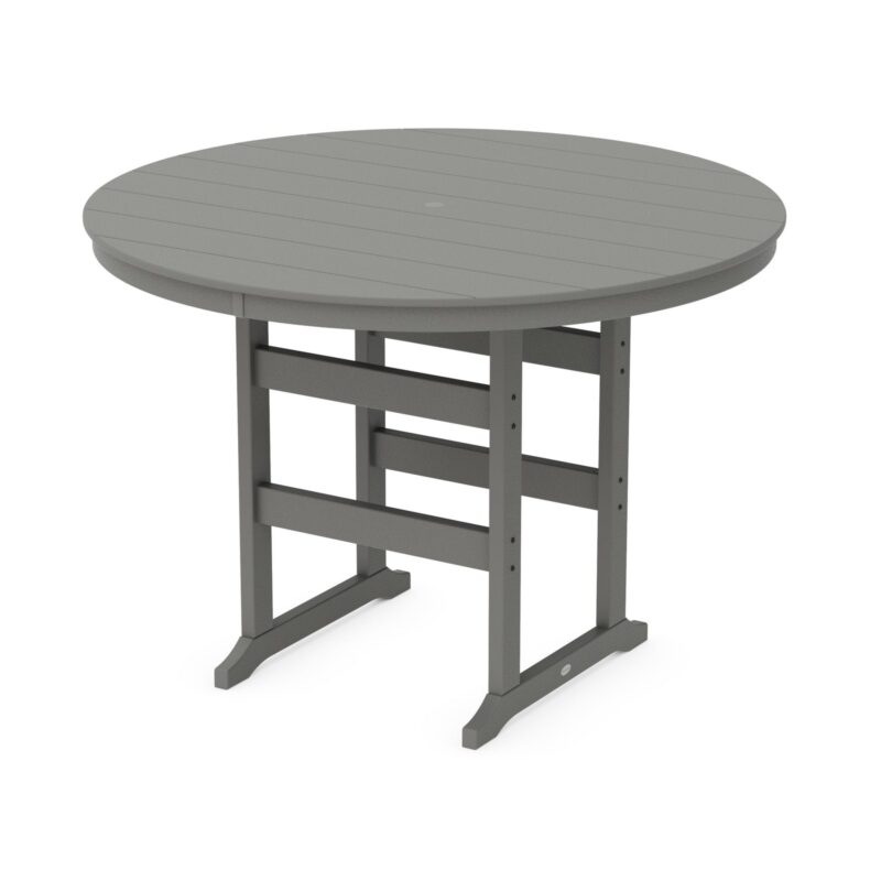 POLYWOOD 60" Round Farmhouse Bar Table
