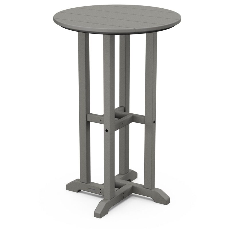 POLYWOOD 24" Round Farmhouse Counter Bistro Table