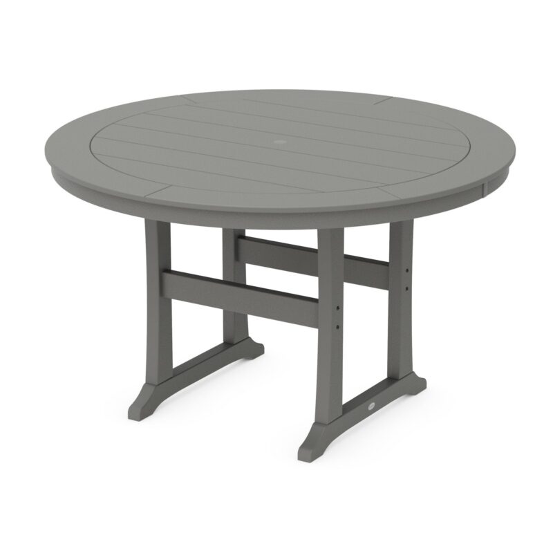 POLYWOOD Nautical Trestle 60" Round Counter Table