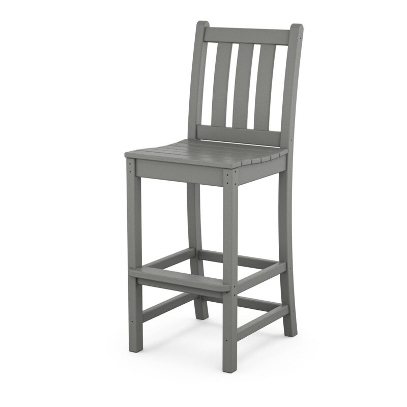 POLYWOOD Traditional Garden Bar Side Chair