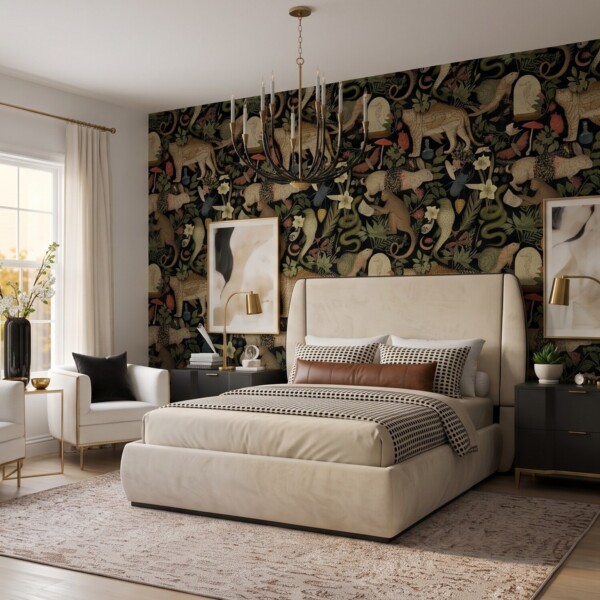 Wesley Allen Laurent bed in a primary bedroom