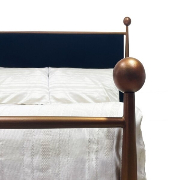 Wesley Allen Olympus bed ball finial post detail