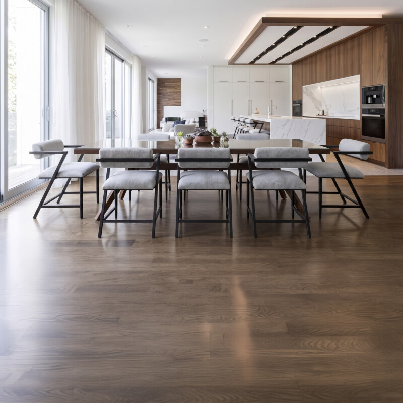 Wesley Allen Solaris bar stools at a kitchen island